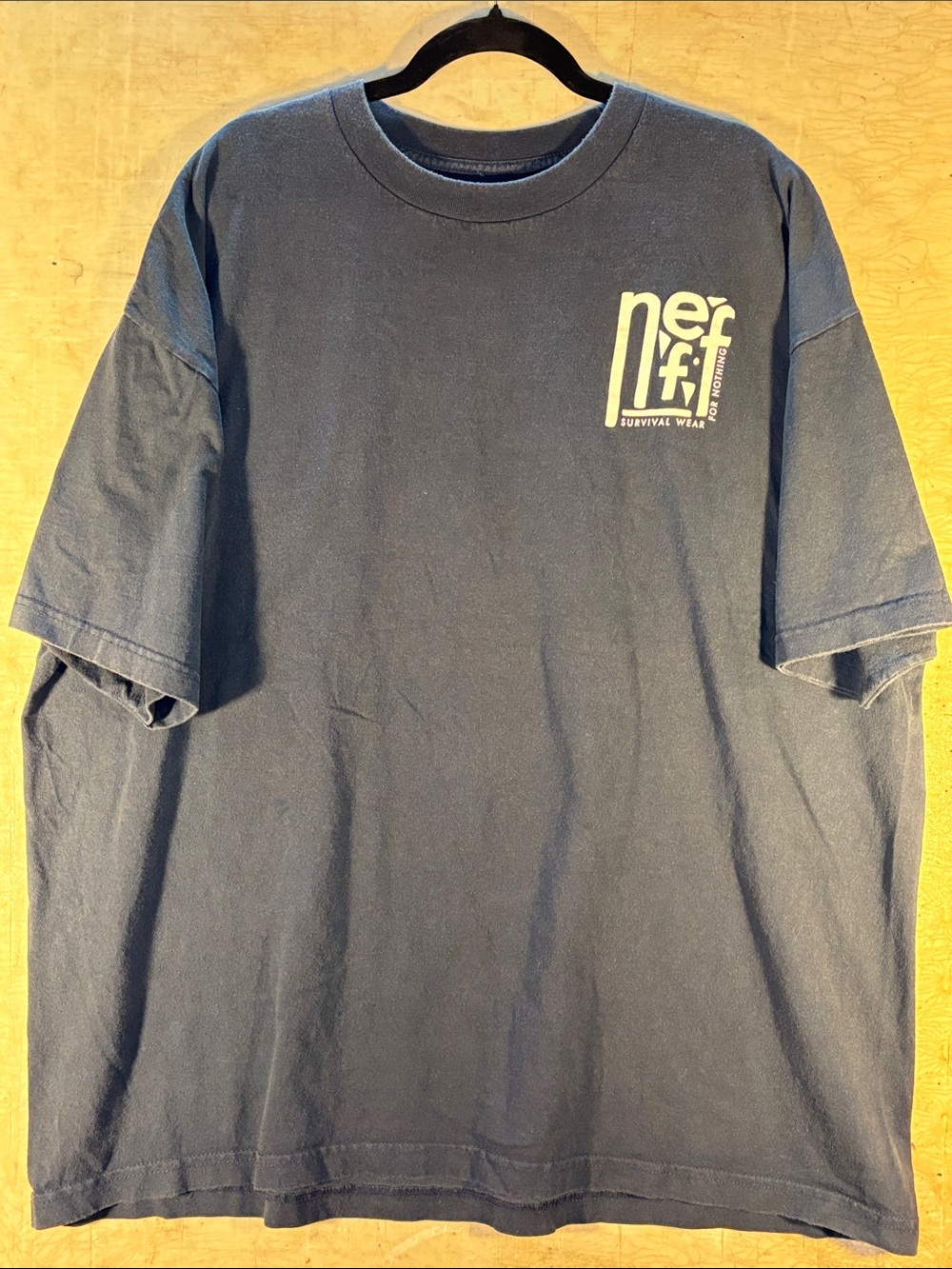 Neff Navy Short Sleeve Tee with White Chest Logo